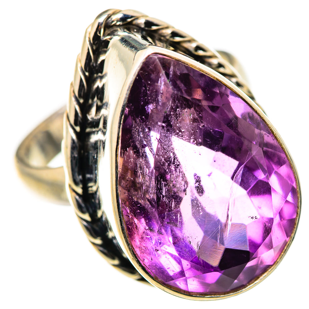 Faceted Amethyst Ring Size 6.5 (925 Sterling Silver) RING134666