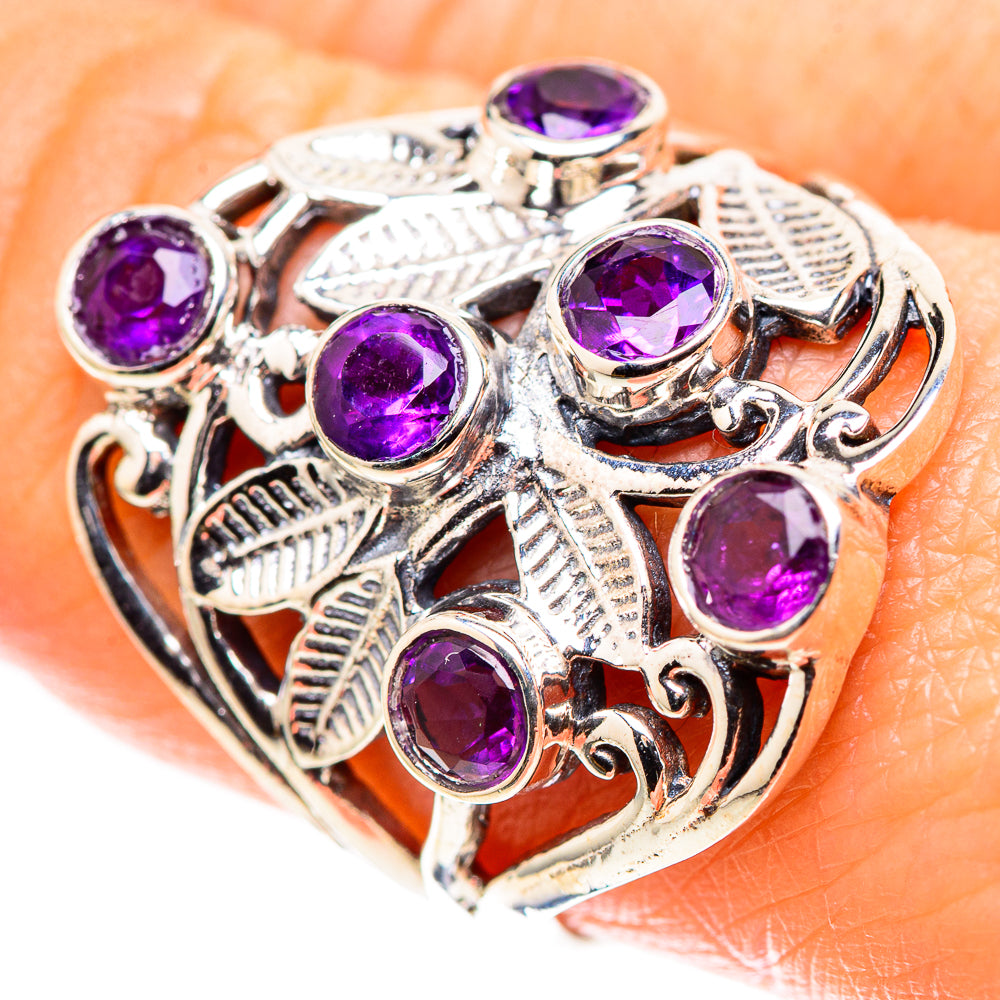 Faceted Amethyst Ring Size 9 (925 Sterling Silver) RING136844