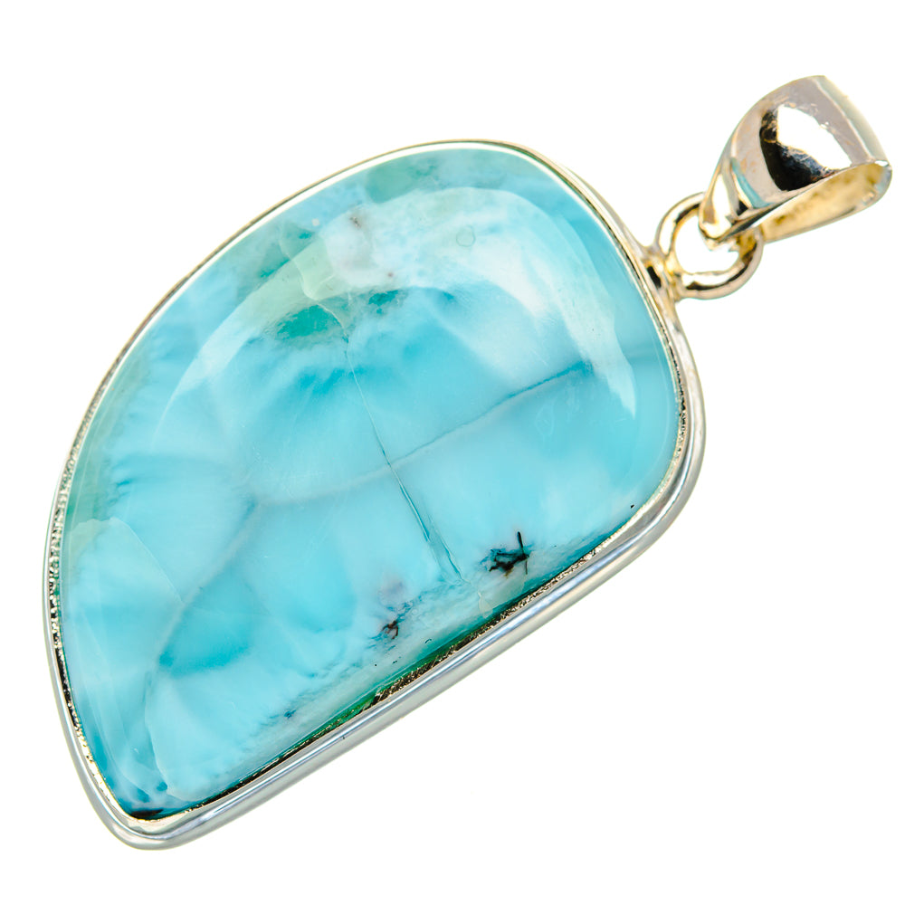 Larimar Pendant 1 5/8" (925 Sterling Silver) PD37464