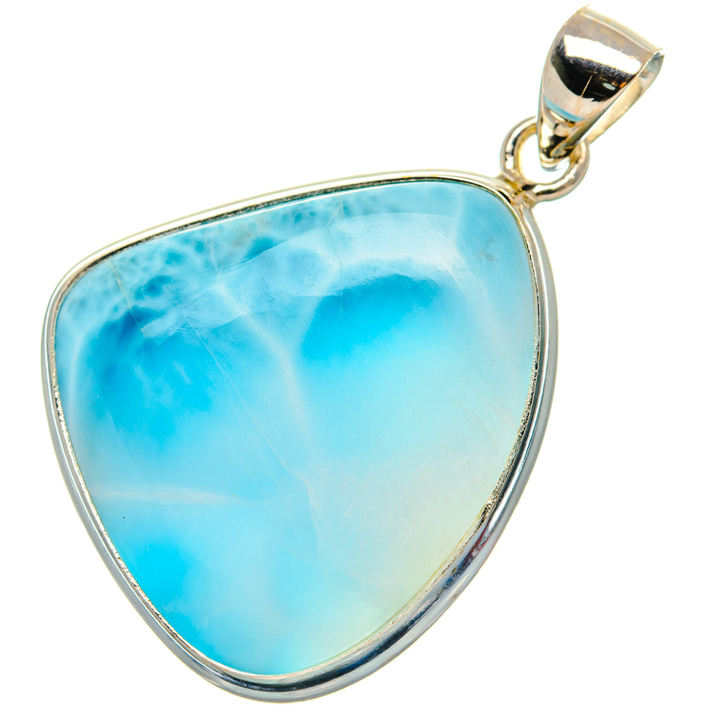 Larimar Pendant 1 1/2"  (925 Sterling Silver) PD37257