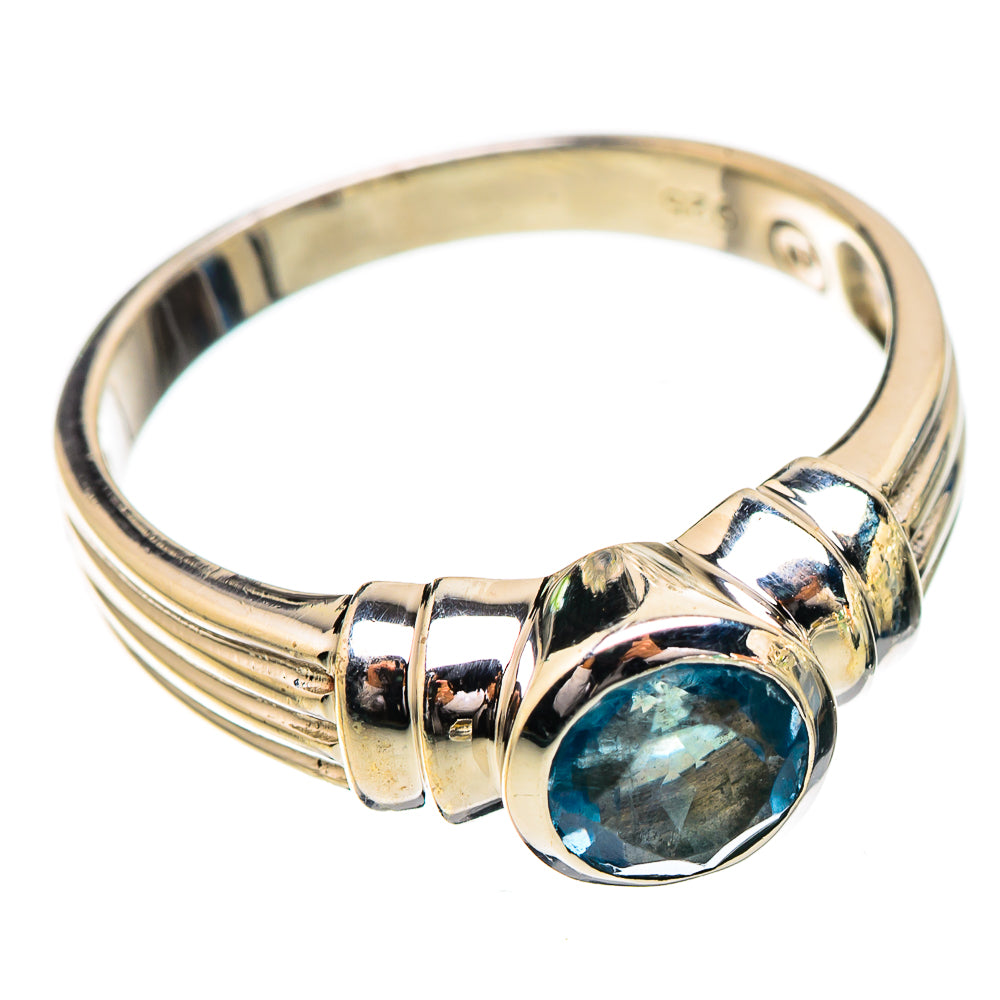 Blue Topaz Ring Size 8 (925 Sterling Silver) RING135823