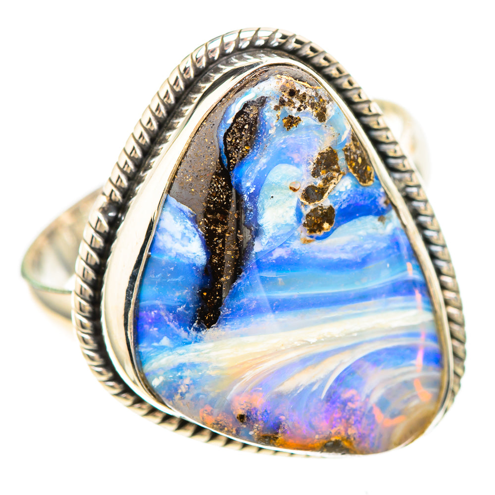 Boulder Opal 925 Sterling Silver Ring Size 10.75 (925 Sterling Silver) RING137198