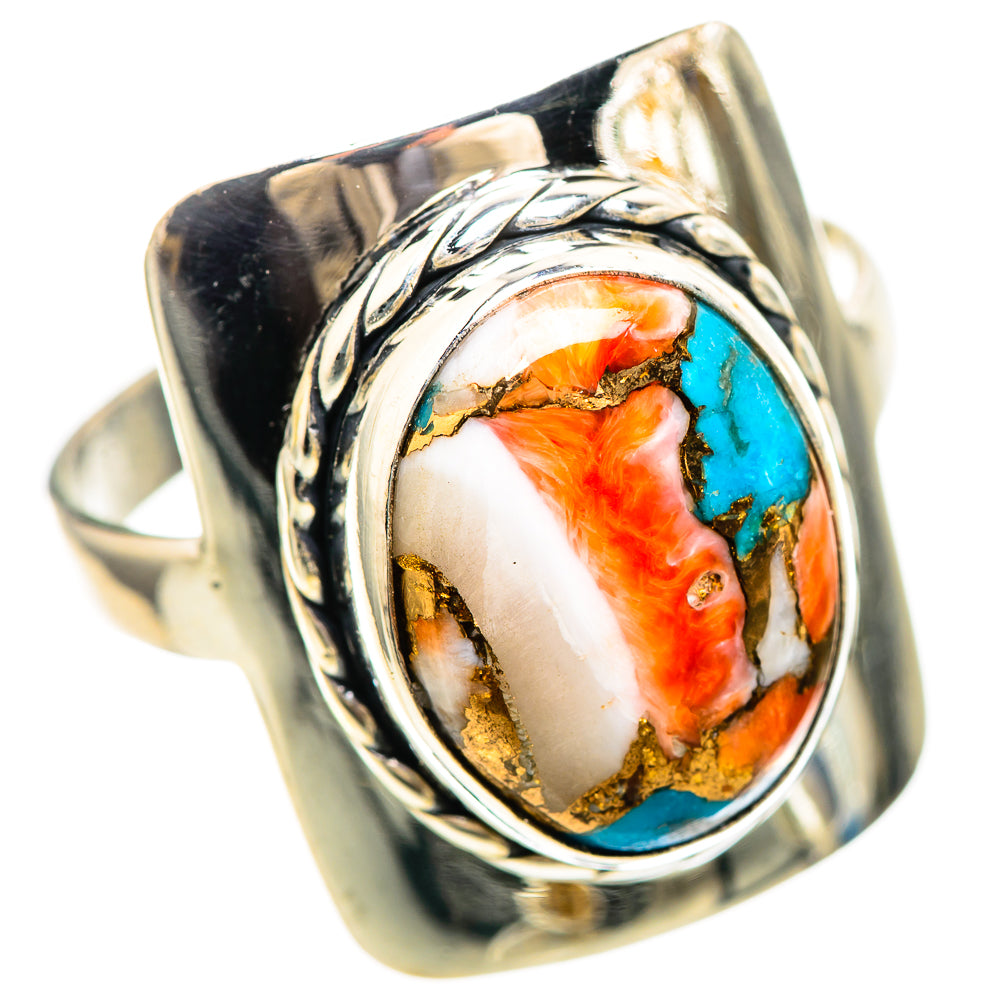 Spiny Oyster Turquoise Ring Size 11.75 (925 Sterling Silver) RING136457
