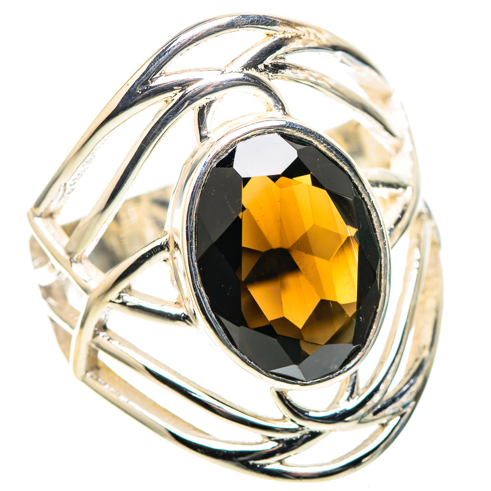 Smoky Quartz 925 Sterling Silver Ring Size 8.75 (925 Sterling Silver) RING137456