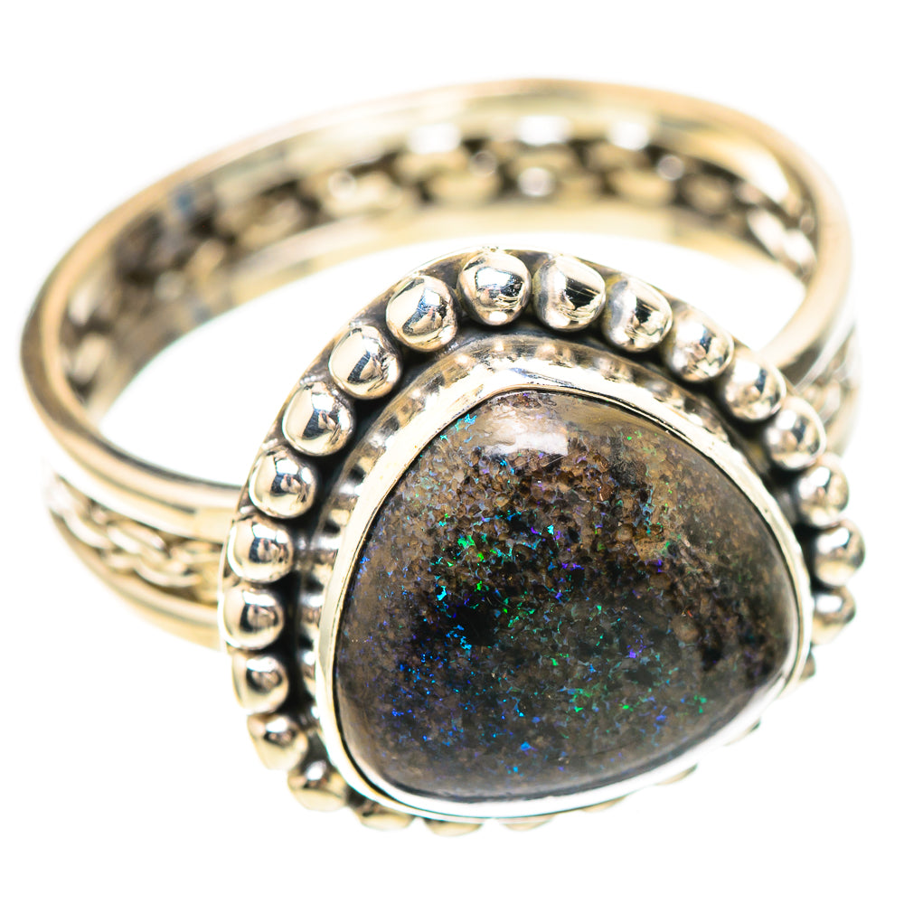 Andamooka Opal Ring Size 9 (925 Sterling Silver) RING137078