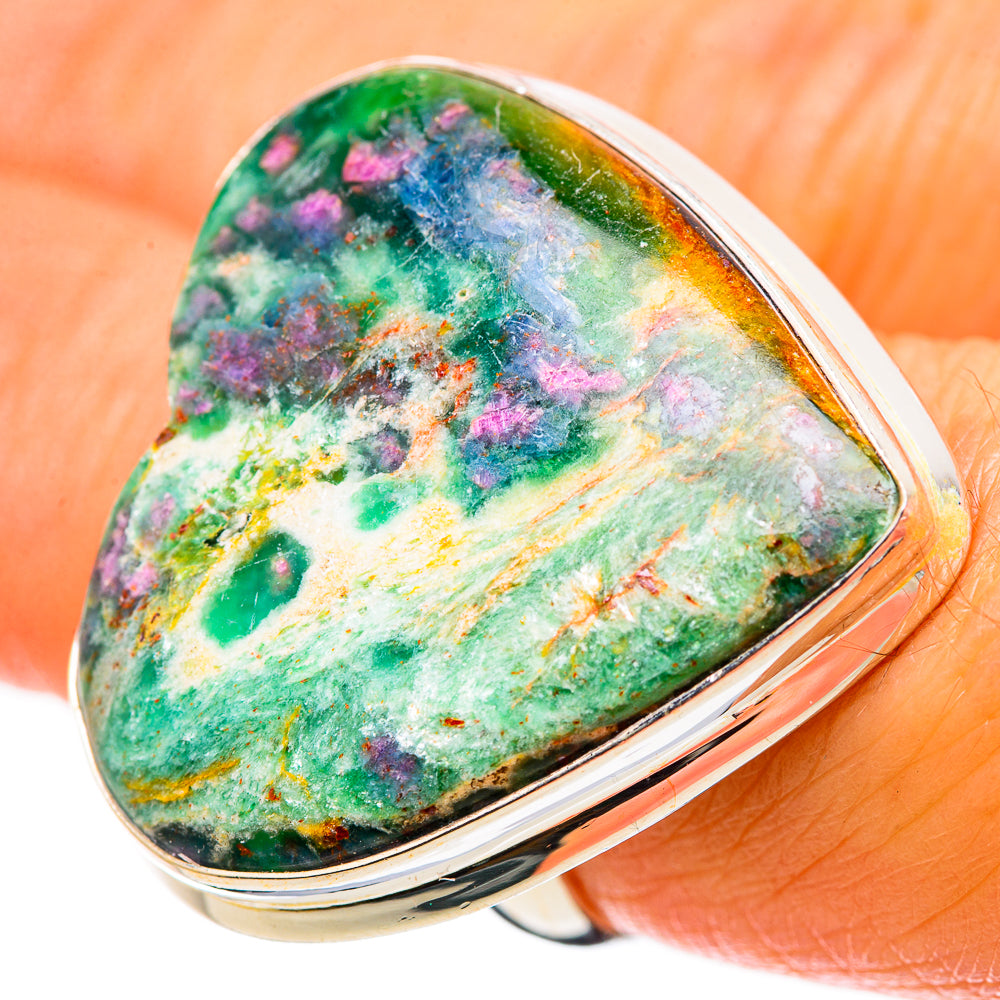 Large Ruby Fuchsite Ring Size 7 (925 Sterling Silver) RING135731