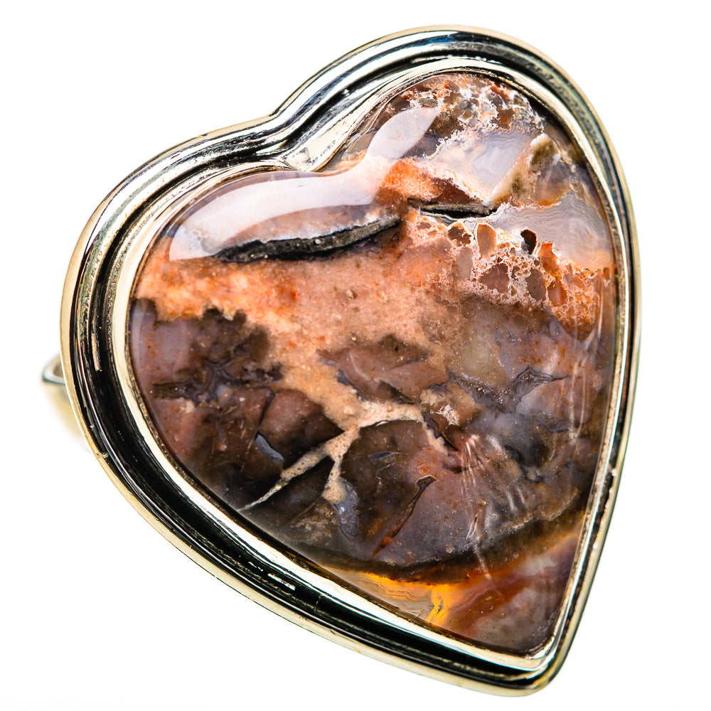 Large Butterfly Jasper Ring Size 9.75 (925 Sterling Silver) RING135560