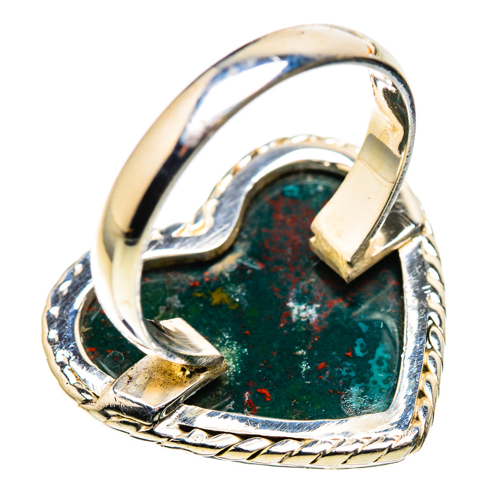 Large Bloodstone Ring Size 10 (925 Sterling Silver) RING136109