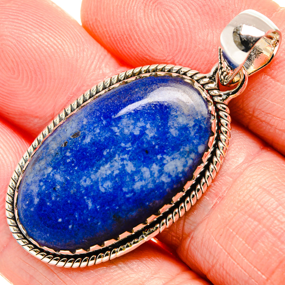 Sodalite Pendant 1 3/4" (925 Sterling Silver) PD36285