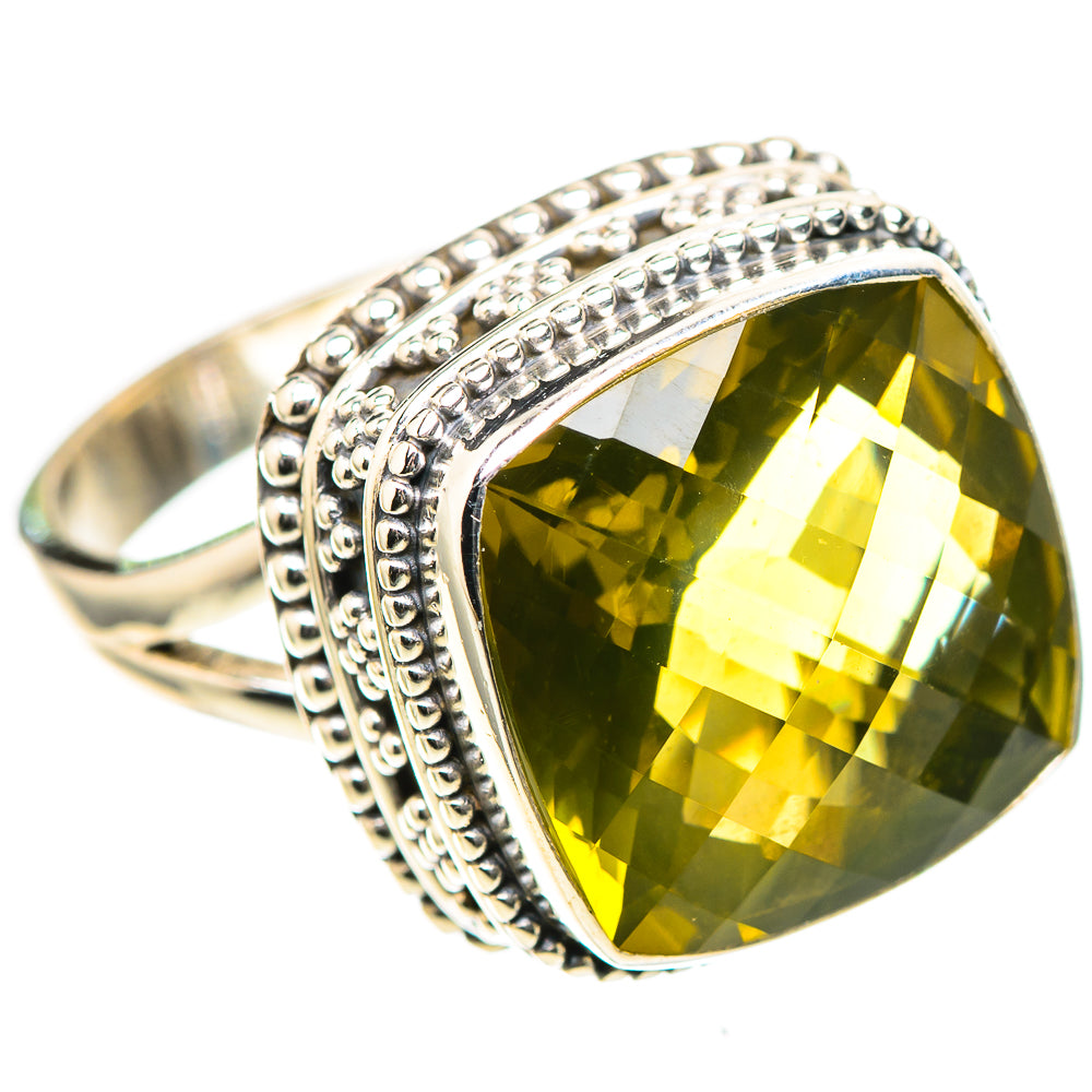 Faceted Citrine 925 Sterling Silver Ring Size 7.25 (925 Sterling Silver) RING137405
