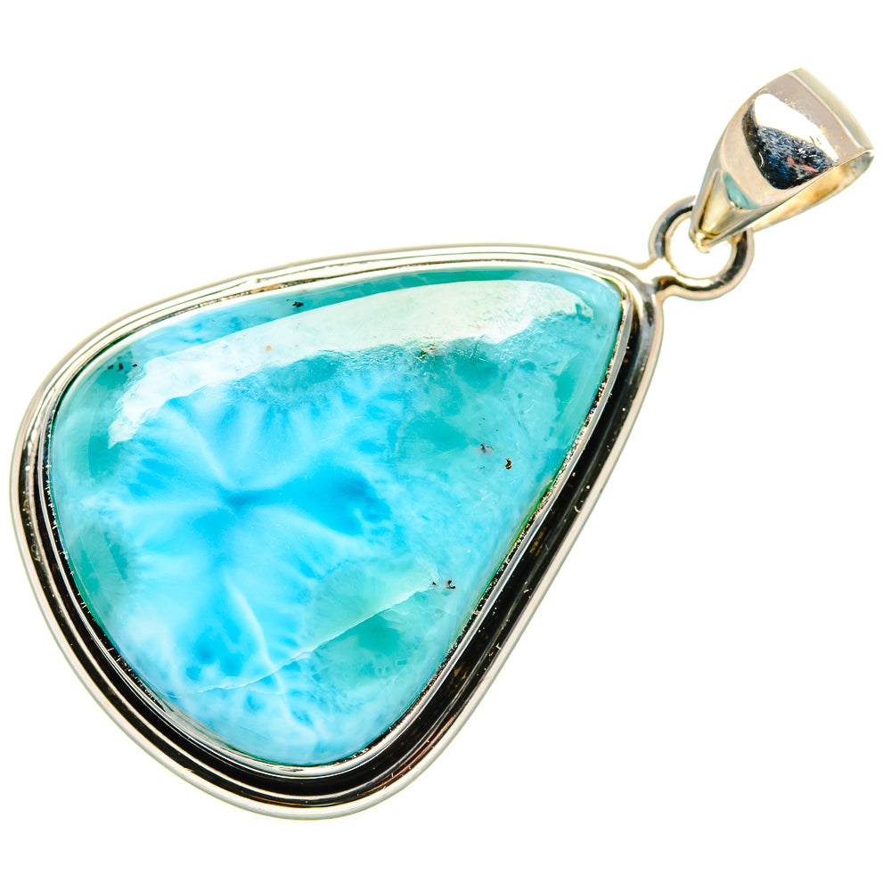Larimar Pendant 1 3/4"  (925 Sterling Silver) PD36897