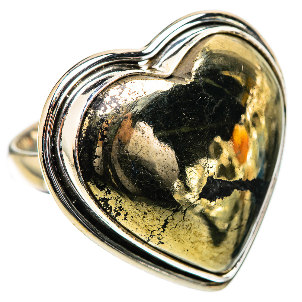 Large Pyrite Ring Size 6 (925 Sterling Silver) RING135958