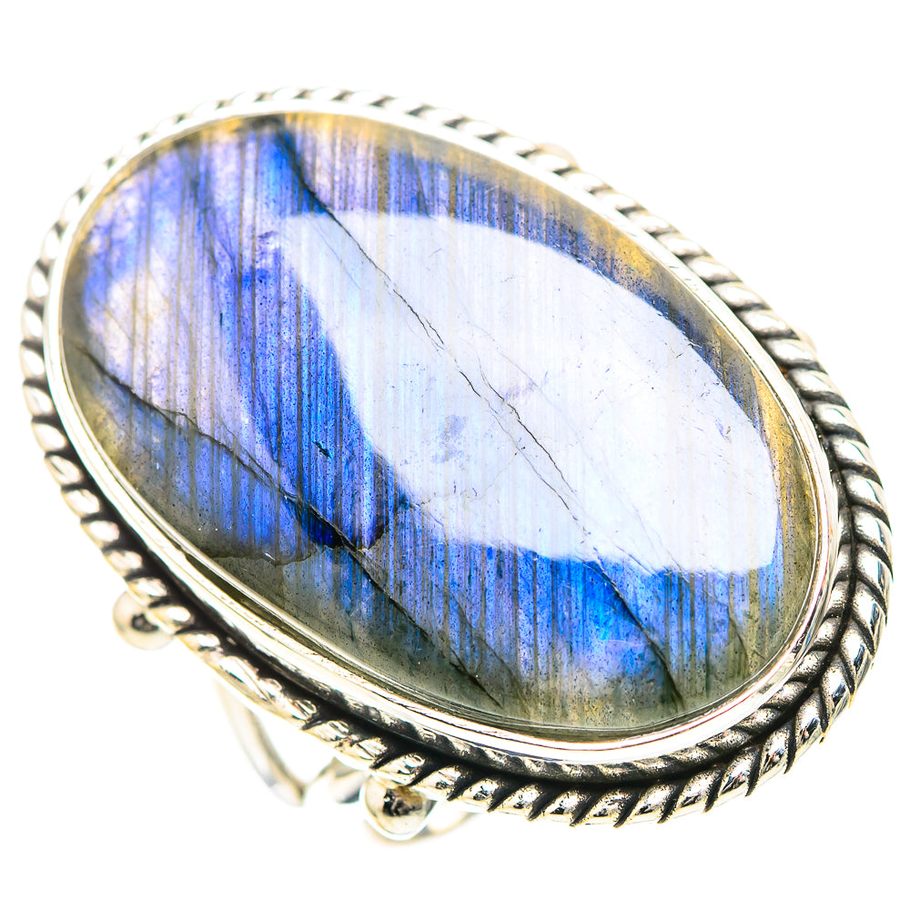Large Labradorite Ring Size 7.25 (925 Sterling Silver) RING136751