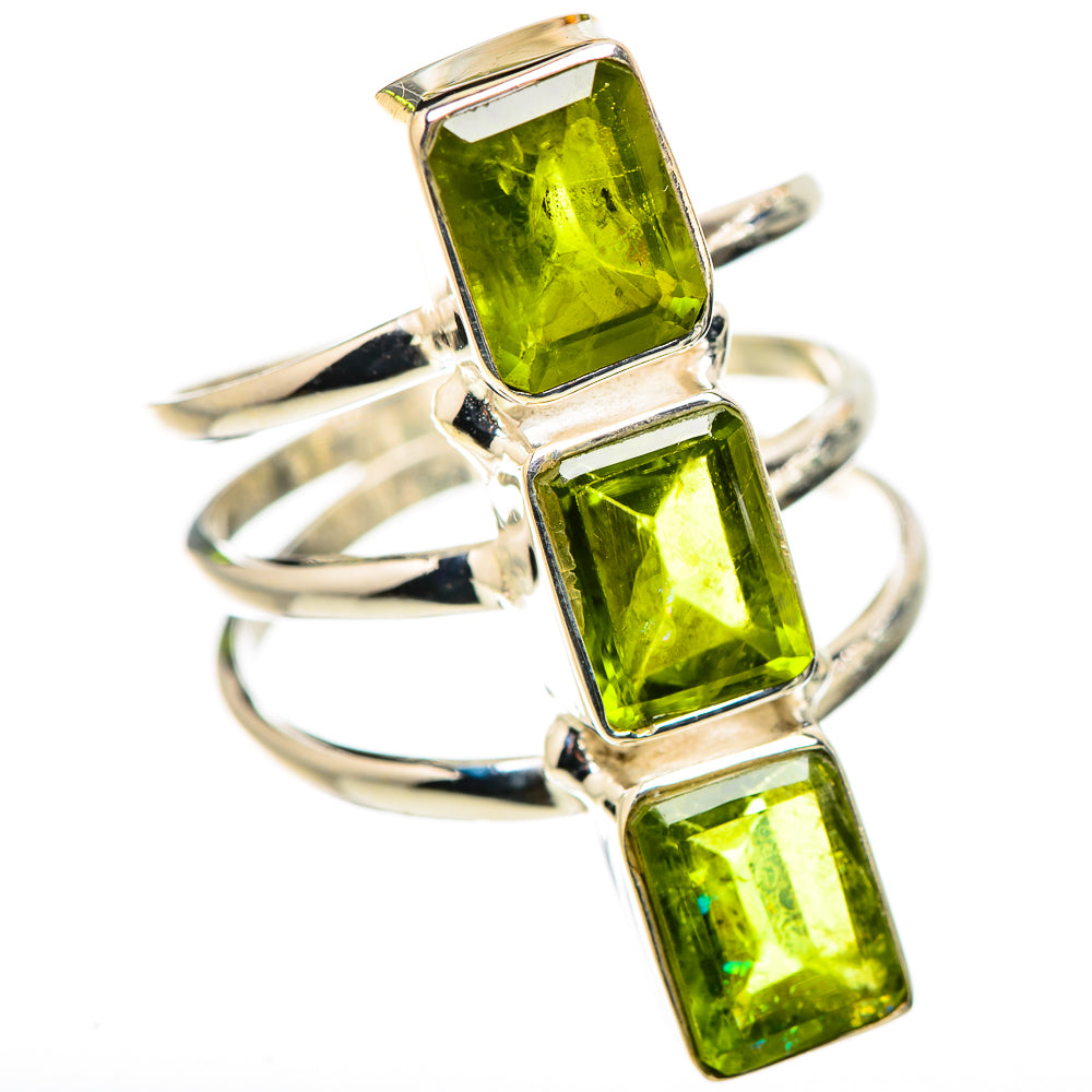 Large Peridot Ring Size 8.5 (925 Sterling Silver) RING135768