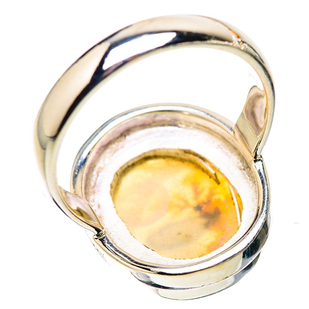 Scenic Dendritic Agate Ring Size 7.75 (925 Sterling Silver) RING135601