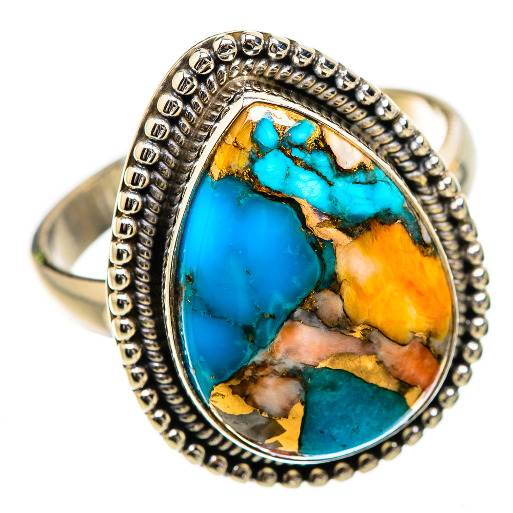 Spiny Oyster Turquoise Ring Size 9.75 (925 Sterling Silver) RING135204