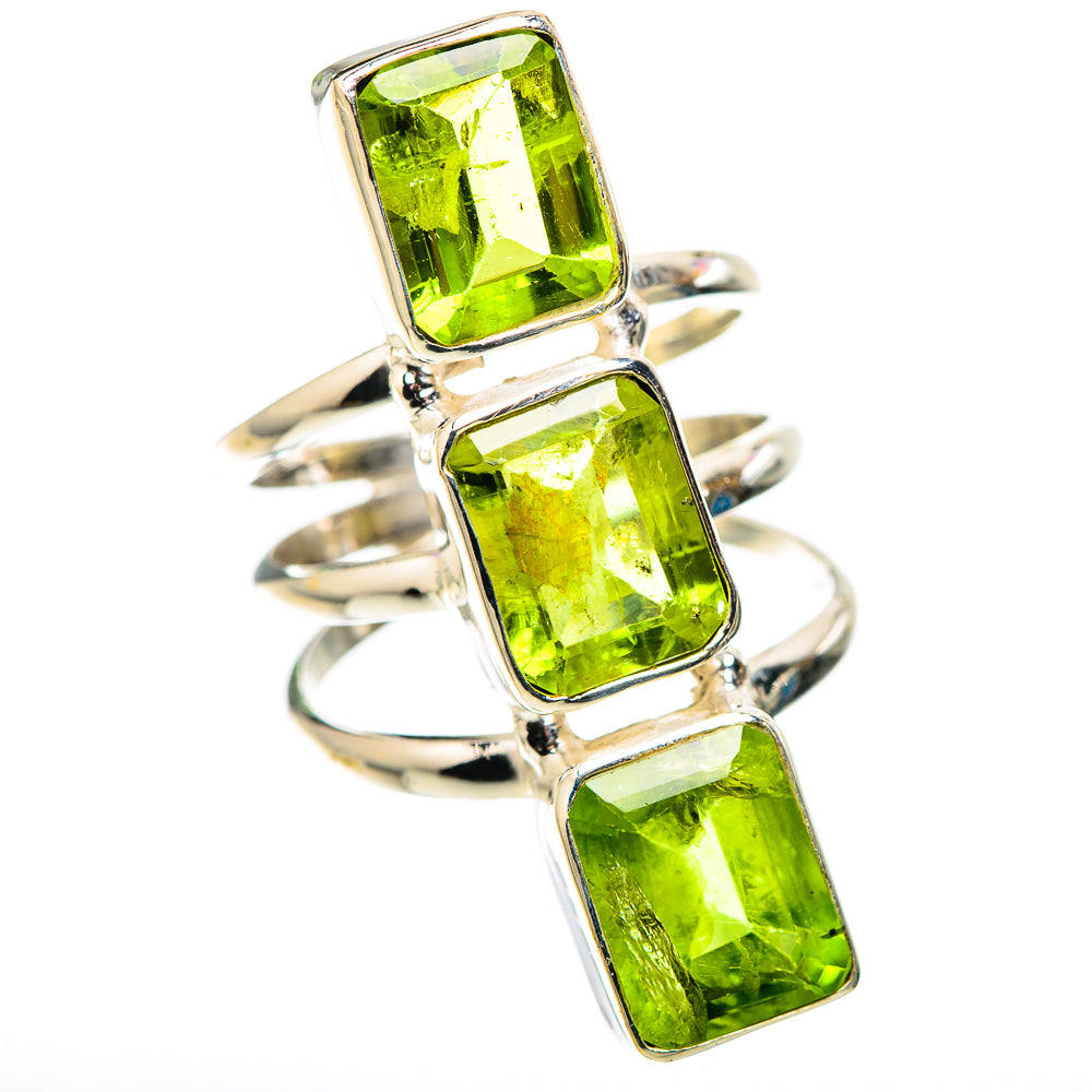 Large Peridot Ring Size 6.5 (925 Sterling Silver) RING136160