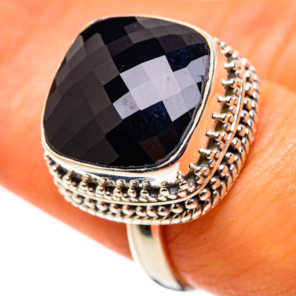 Black Onyx Ring Size 7.5 (925 Sterling Silver) RING134631