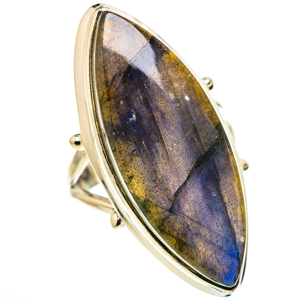 Large Labradorite Ring Size 8.5 (925 Sterling Silver) RING134730