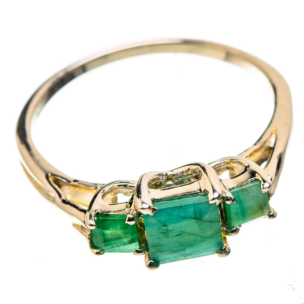 Anasilvercos Emerald Ring Size 6.5 (925 Sterling Silver)