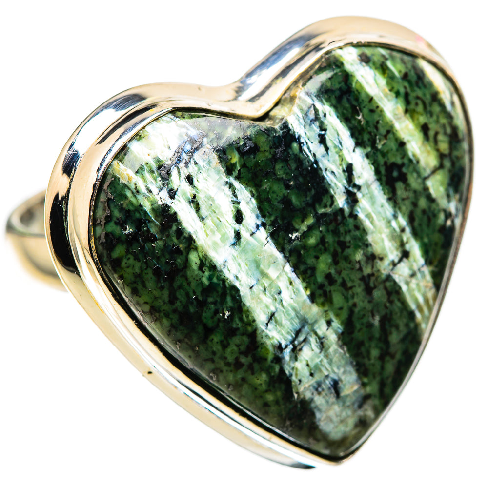 Large Swiss Green Opal Ring Size 10 (925 Sterling Silver) RING136192