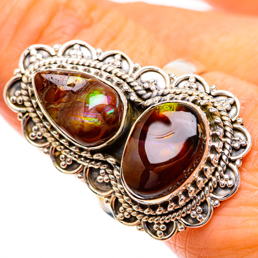 Large Mexican Fire Agate Ring Size 9.75 (925 Sterling Silver) RING135980