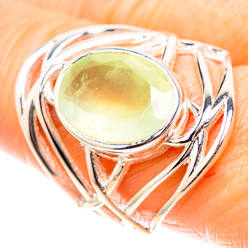 Prehnite 925 Sterling Silver Ring Size 8 (925 Sterling Silver) RING137315