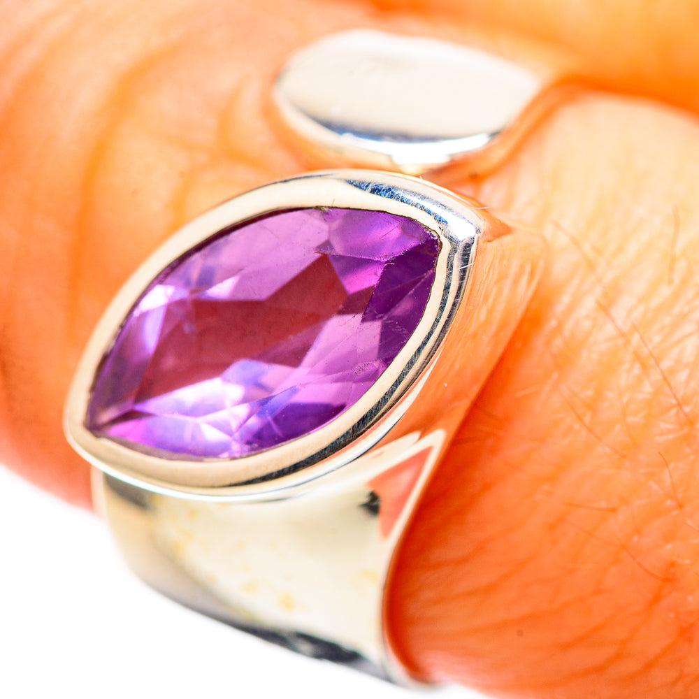 Faceted Amethyst Ring Size 8.5 (925 Sterling Silver) RING136450