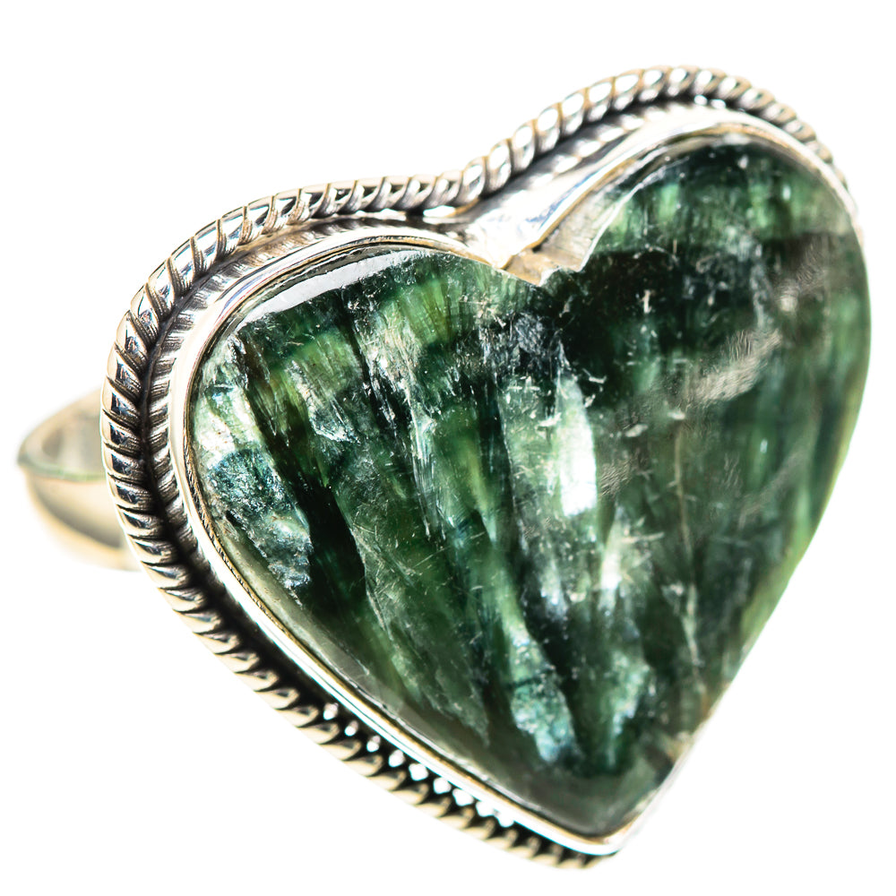 Large Seraphinite Ring Size 9.5 (925 Sterling Silver) RING136919
