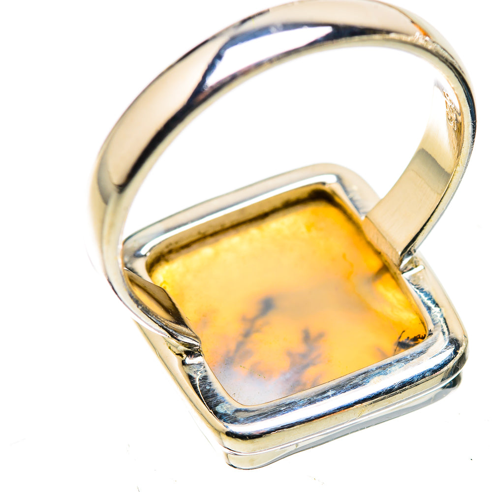 Scenic Dendritic Agate Ring Size 9 (925 Sterling Silver) RING135665