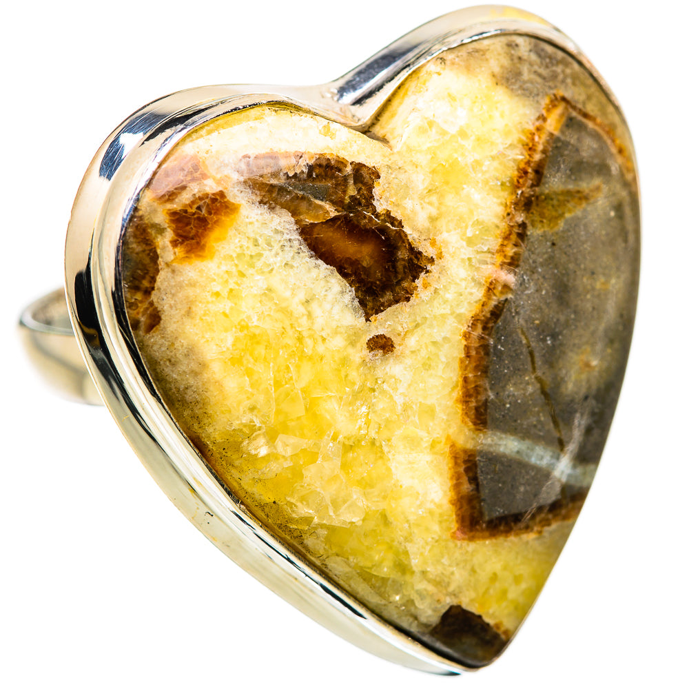 Large Septarian Nodule Ring Size 10.75 (925 Sterling Silver) RING135699