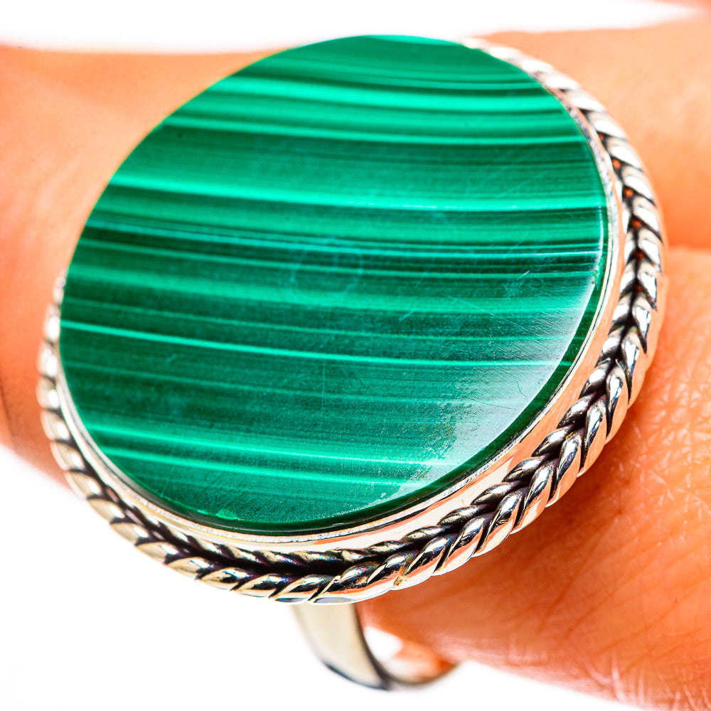 Malachite Ring Size 10 (925 Sterling Silver) RING134934