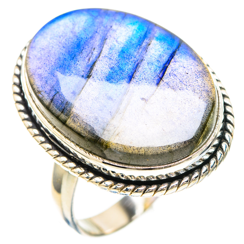 Large Labradorite Ring Size 10.25 (925 Sterling Silver) RING137143