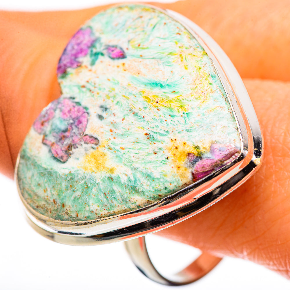 Large Ruby Fuchsite Ring Size 12.5 (925 Sterling Silver) RING135976