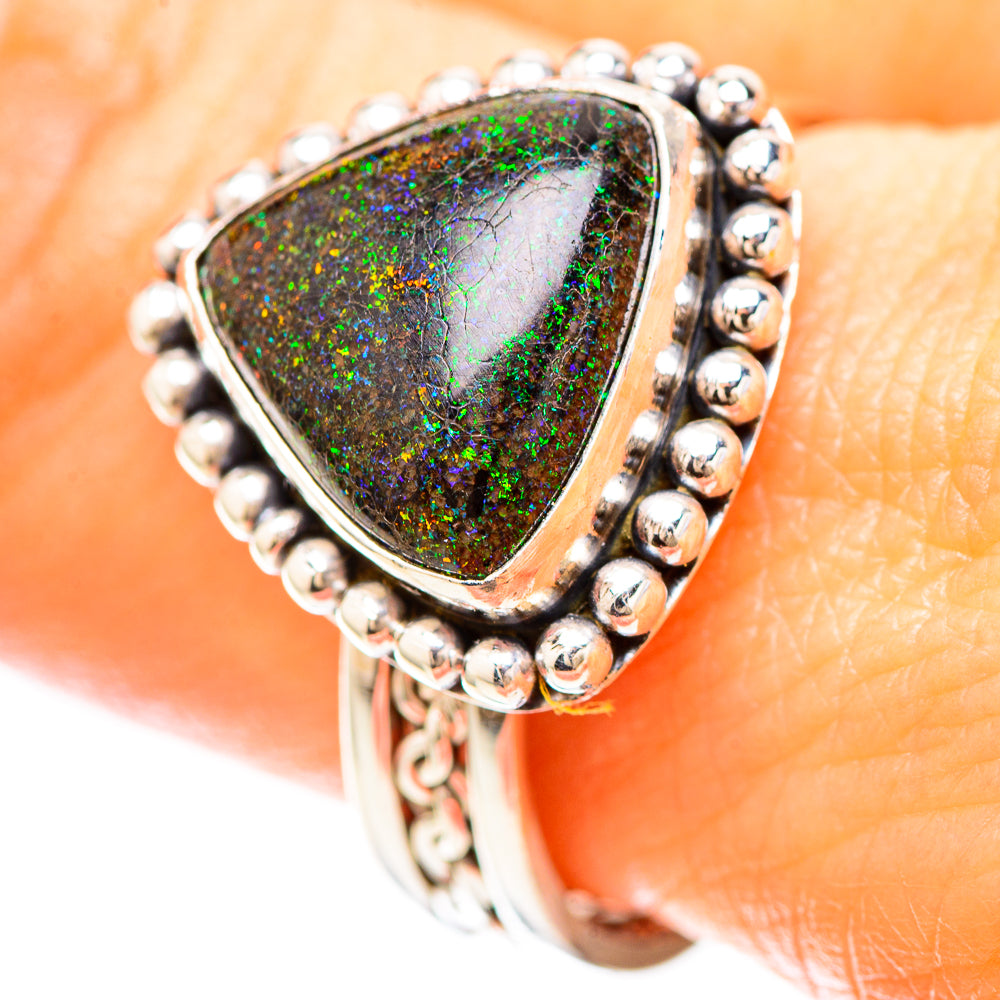 Andamooka Opal Ring Size 9.75 (925 Sterling Silver) RING137104