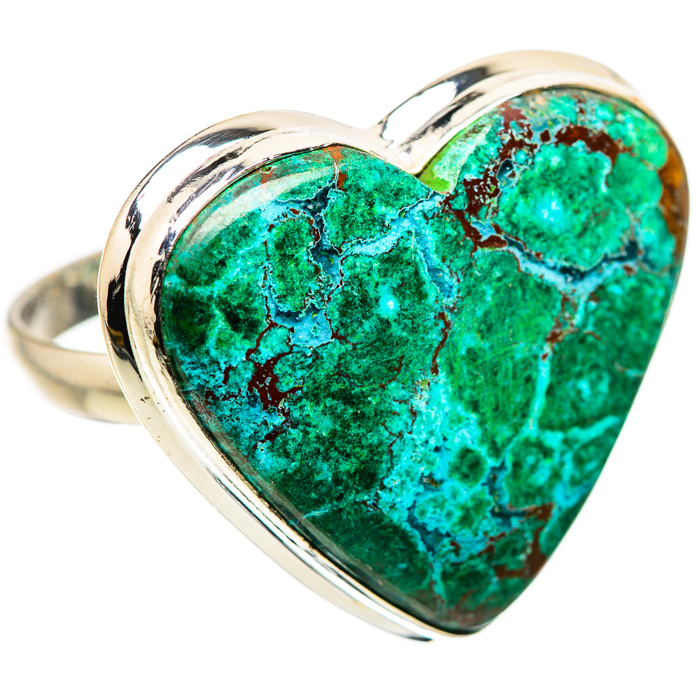 Anasilvercos Huge Chrysocolla Ring Size 12.75 (925 Sterling Silver)