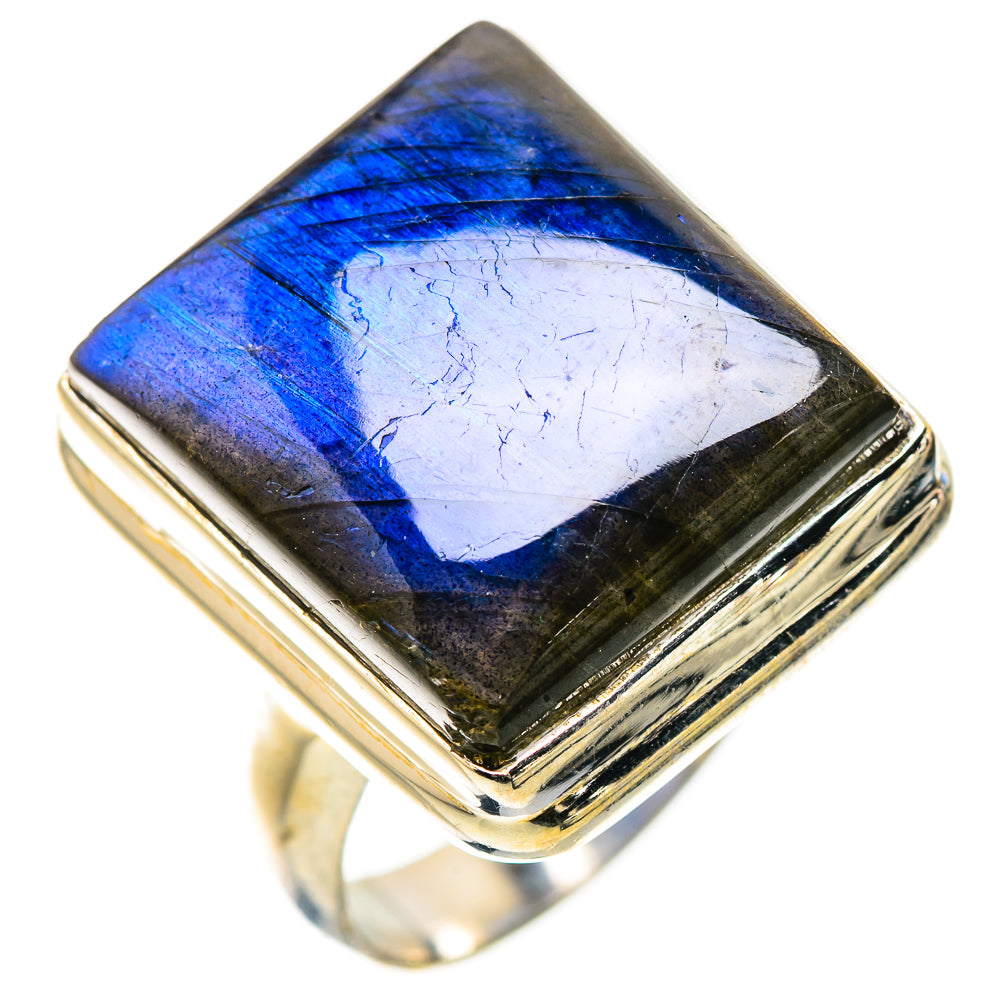 Anasilvercos Labradorite Ring Size 7.75 (925 Sterling Silver)