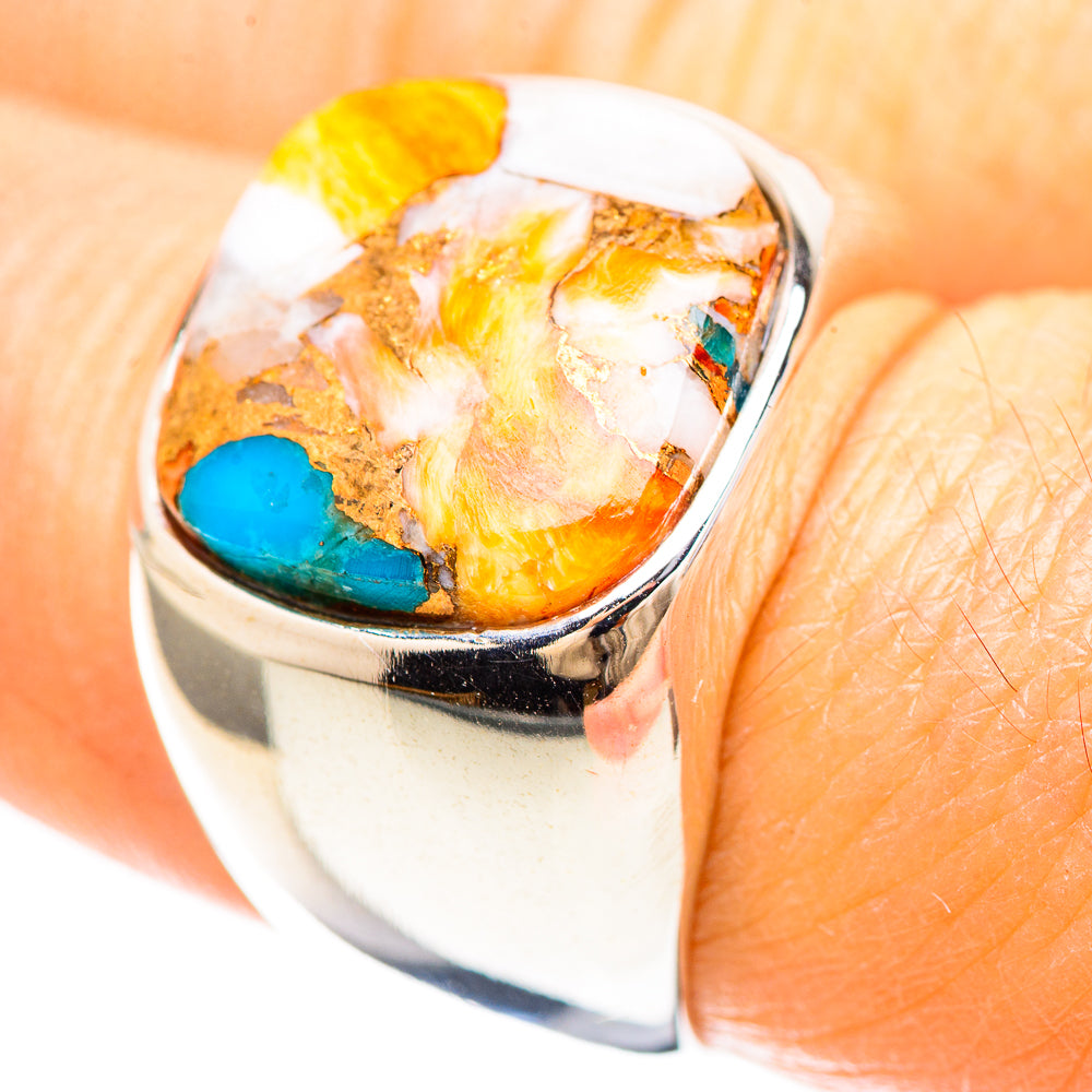 Spiny Oyster Turquoise Ring Size 7 (925 Sterling Silver) RING137020