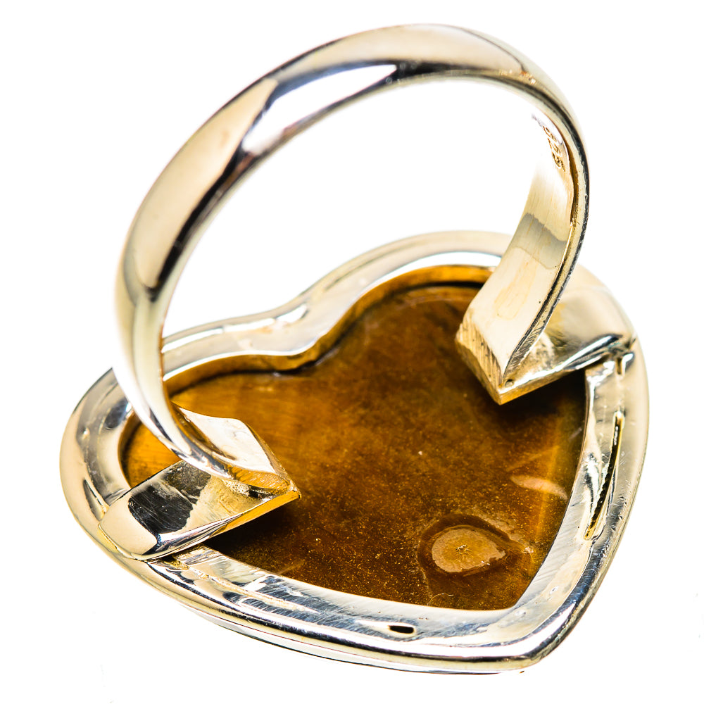 Large Tiger Eye Ring Size 9 (925 Sterling Silver) RING135355