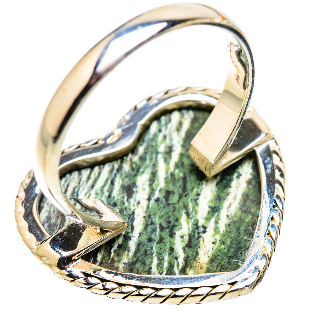 Large Swiss Green Opal Ring Size 12.5 (925 Sterling Silver) RING135733
