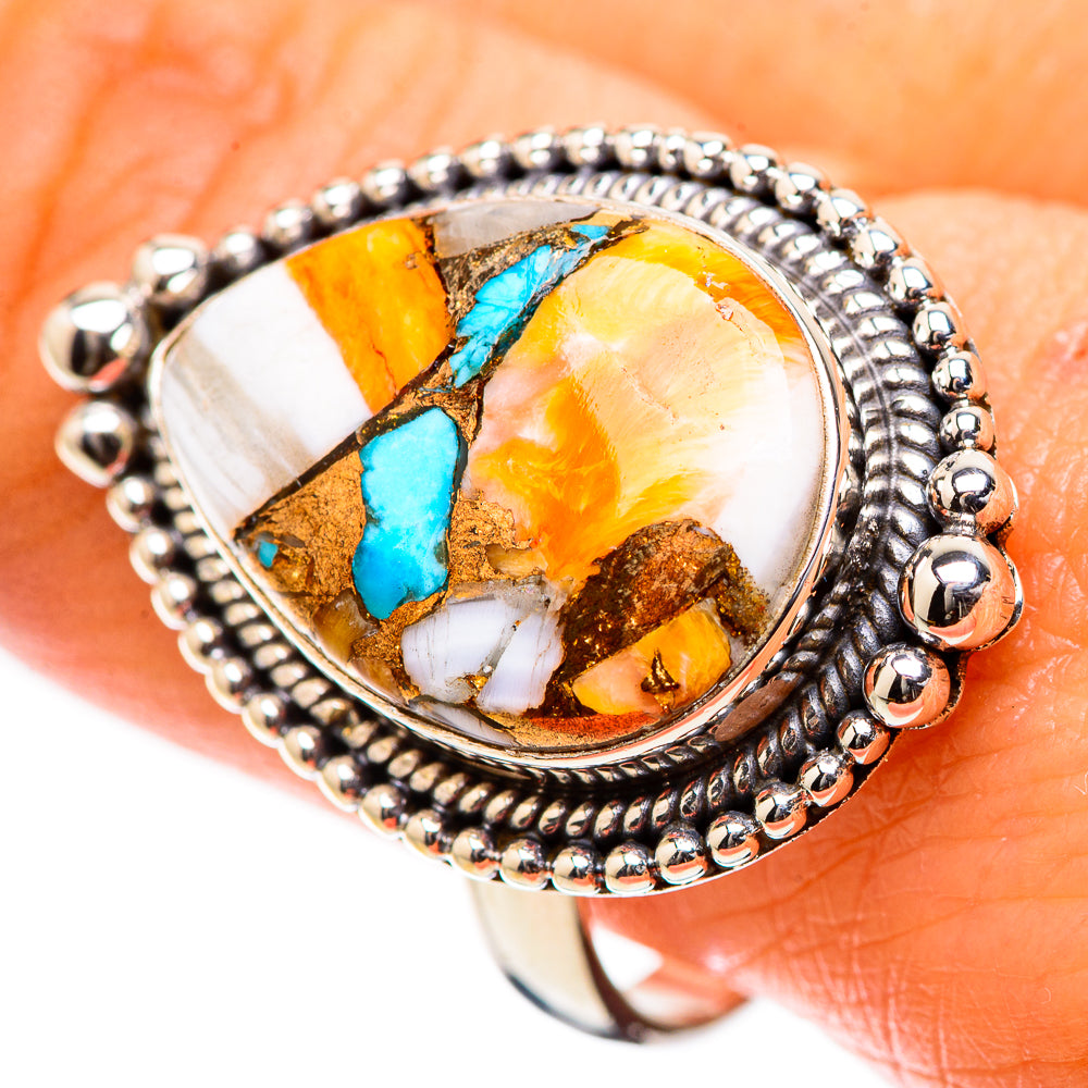 Spiny Oyster Turquoise Ring Size 10 (925 Sterling Silver) RING135468