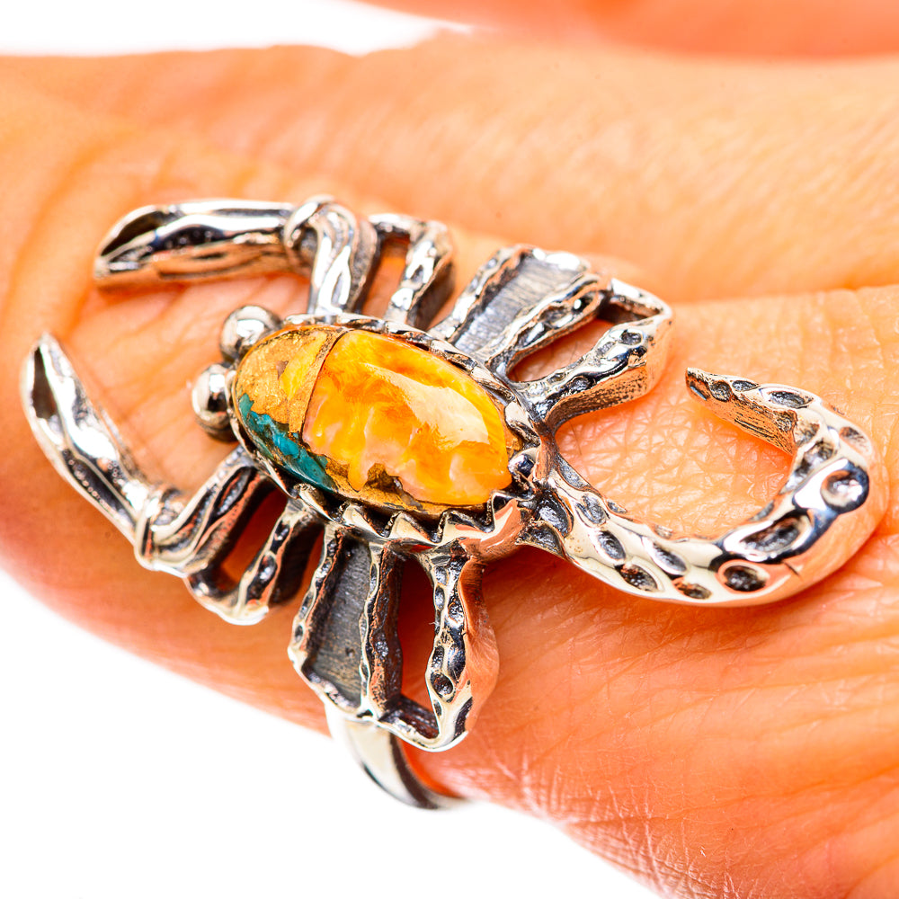 Spiny Oyster Turquoise Ring Size 9 (925 Sterling Silver) RING134821