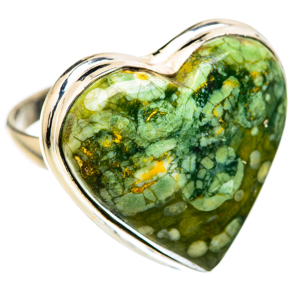 Large Rainforest Jasper Ring Size 10.75 (925 Sterling Silver) RING136107