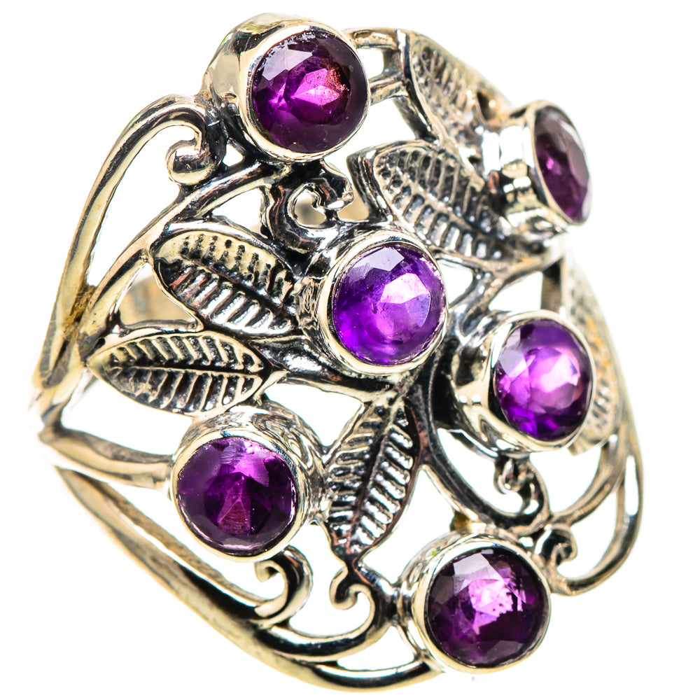 Amethyst 925 Sterling Silver Ring Size 7.5 (925 Sterling Silver) RING137730