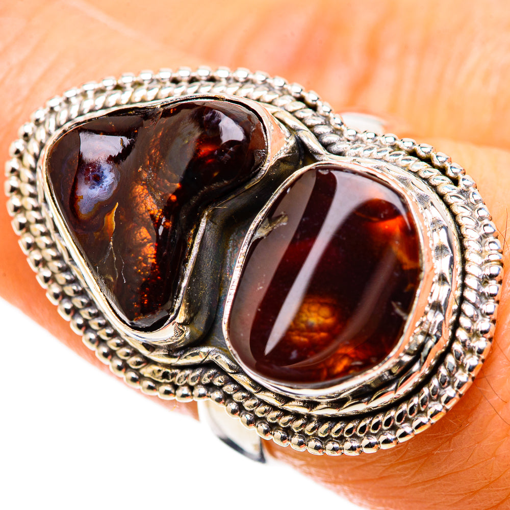 Mexican Fire Agate Ring Size 7.25 (925 Sterling Silver) RING135666