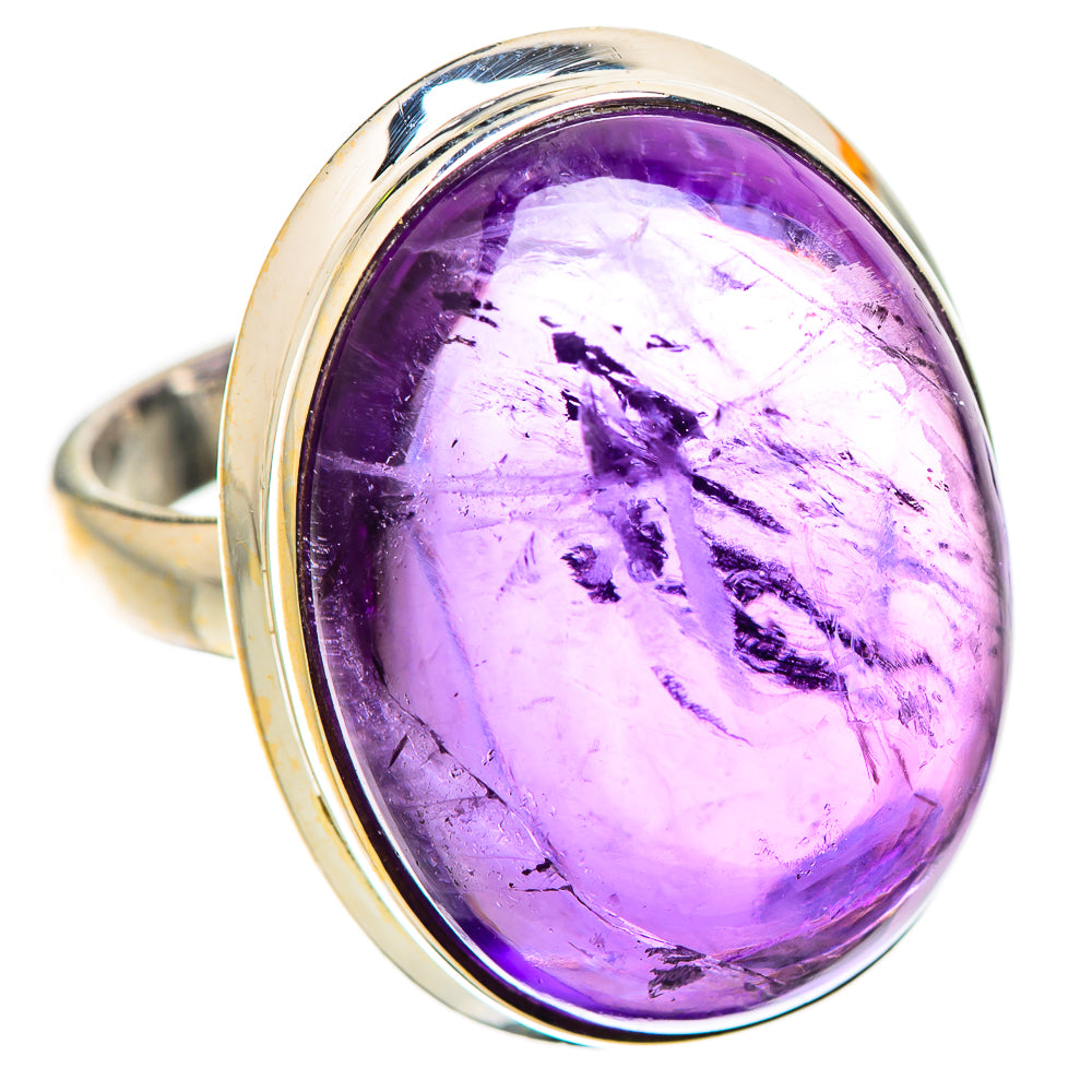 Anasilvercos Amethyst Ring Size 8.25 (925 Sterling Silver)