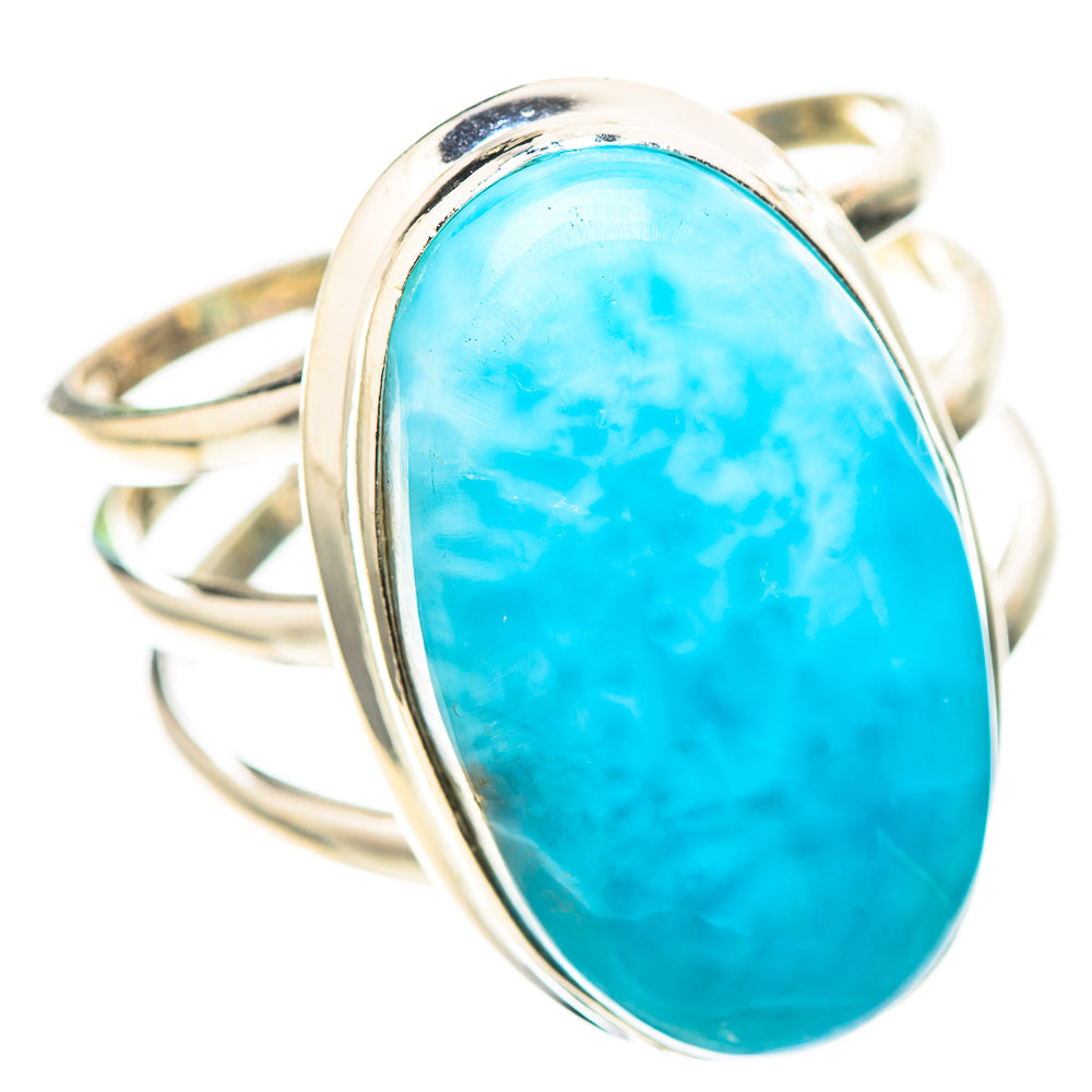 Large Larimar Ring Size 10.75 (925 Sterling Silver) RING136749