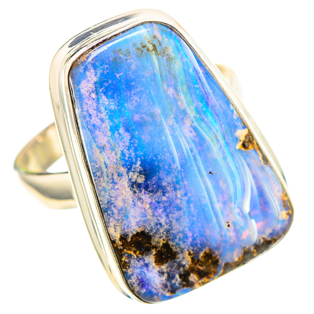 Boulder Opal 925 Sterling Silver Ring Size 8.5 (925 Sterling Silver) RING137508