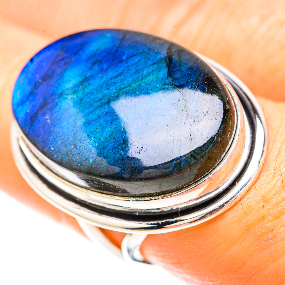 Large Labradorite Ring Size 7 (925 Sterling Silver) RING137119