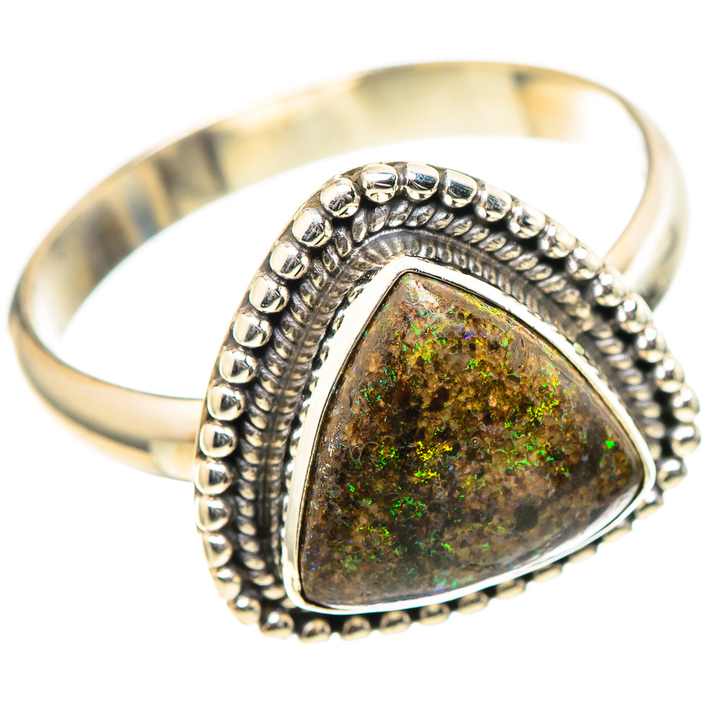 Andamooka Opal Ring Size 10 (925 Sterling Silver) RING136675